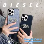 DIESEL DENIM 個性化品牌徽標手機殼適用於 IPHONE 15PROMAX 15 PRO MAX 14 13