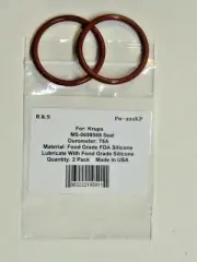2 Compatible Krups Piston MS-0698568 Silicone Seal O-rings / R&S 221KP