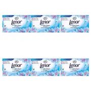 6x 34pc Lenor Anti-Static Tumble Dryer Fabric Softener Sheets Spring Awakening