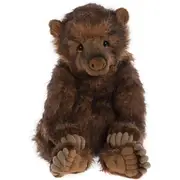 Charlie Bears Atlas Kids/Childrens Fluffy Cuddly Plush Soft Toy Brown 18m+