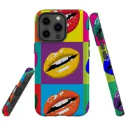 For Apple iPhone 13 Pro Max Case, Armour Back Cover, Pop Art Lips