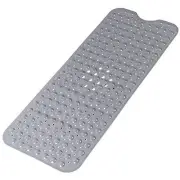 Large Non Slip Bathtub Mat, Extra Long Bath Mat 40" x 16" (Rectangular) Grey
