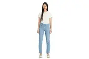 Levis Womens/Ladies 724 Rio Fate Leather Patch Straight Leg High Rise Jeans (Denim) - UTGT3062