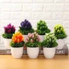 Desktop Ornament Plastic Plant Artificial Flower Fake Potted Simulation Bonsai
