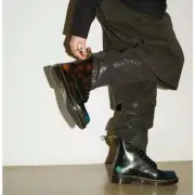 Dr. Martens Docs 1460 Multi Brush Off Leather Lace Up Boots Size 9 M 10 L 42 NIB