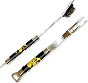 NCAA Iowa Hawkeyes Barbeque Fork and Grill Cleaner Set