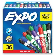 Expo Dry Erase Whiteboard Marker Chisel Tip Assorted Box 36
