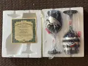 Set of 2 Bradford Exchange Denver Broncos 2015 "Broncos Victory" Wine Glasses