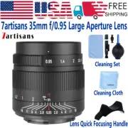 7artisans 35mm F0.95 Lens for FUJIFILM X Sony E Canon EOS M 5 6 50 Nikon Z M4/3