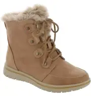 Cliffs by White Mountain Wheat Fabric Holly Women Combat Boots Size US 9.5M