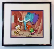 Swing Set Flintstones Pebbles Bamm Hanna Barbera Limited Edition Cel Fr Art