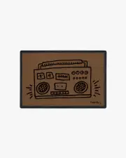 Real Talk Doormat by Keith Haring