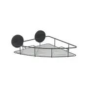 Fusion-Loc 16kg Matte Black Estate Corner Shower Caddy