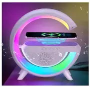 "Google Smart Wireless Bluetooth Speaker | RGB Light | Wireless Charging''