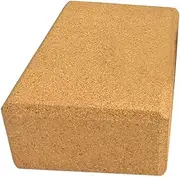 zolyet Yoga Block Cork Wood Yoga Brick Soft High Densi Yoga Block to Support Poses 1 Pack