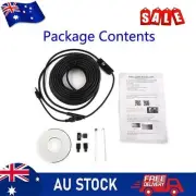 50 FT Pipe Inspection Camera USB-Endoscope Video Sewer Drain Cleaner Water-proof