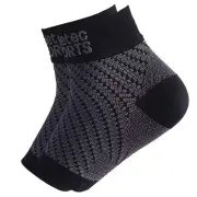 Design Imports Z01782-FNSKU Compression Foot Sleeves - Black - Small