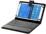 Bluetooth Keyboard Case for Galaxy Tab A7 Lite, Universal 8.0'' to 8.9'' Tablet Keyboard Folio Case, Bluetooth Keyboard Cover (TOUCHPAD Mouse) for Samsung Galaxy Tab A7 Lite 8.7 (SM-T220/SM-T225)