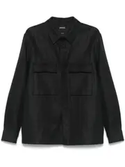 [Zegna] linen shirt XL Black