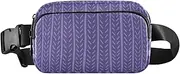 [GuoChe] Trendy Crossbody Bag Waist Packs Women Men Adults Rustic Flowers Purple Waterproof Crossbody Passport Bag with Adjustable Strap for Travel Running Hiking, Rustic flowers51, 8" x 5.3" x 2.3", Retro