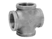 Anvil 8700126900 Galvanized Malleable Iron Pipe Fitting Cross 1/2 in. NPT Female