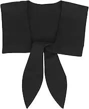 Faux Collar for Women Detachable Dickey Blouse Enhancer Elegant Bow Knot Design for Spring Decorative Accessory for and Outfits Black