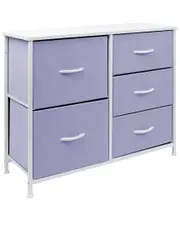 Sorbus Purple Dresser With 5 Drawers