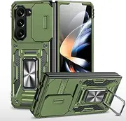 [YBROY] Case for Samsung Galaxy Z Fold5 5G, Soft TPU + Hard PC, Full Body Rugged Shockproof Case, Stand Function, Anti-Scratch Cover for Samsung Galaxy Z Fold5 5G.(Green)