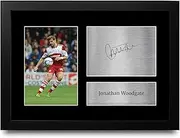 HWC Trading Jonathan Woodgate Middlesbrough Gifts Printed Signed Autograph Picture for Football Fans and Supporters - A4 Framed