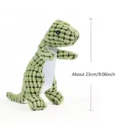 Plush Dog Toy Dinosaur Shaped Interactive Squeaky Toys for Small Large Pets Toot