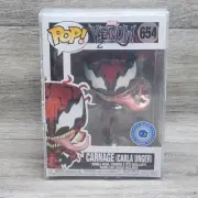 Funko POP! Marvel Venom #654 Carnage (Carla Unger) Pop In a Box Exclusive