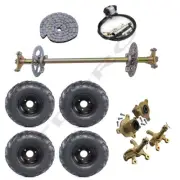 740mm Go Kart Rear Axle Kit , Brake ,Stub Axle Hub + 6" Wheels ATV Quad Trike