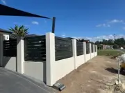 Dark Grey Slat Fences & Screens -Cut to size then DIY & SQM Guide Patio Carports