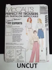 McCALL'S Vtg 90s Pattern 6985 Misses 12 22 24 Perfect Fit Trousers Pants Shell