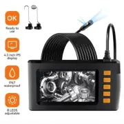 Dual Lens Industrial Endoscope 1080P 4.3" LCD Borescope Inspection Camera IP67