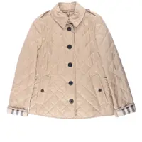 在飛比找蝦皮商城優惠-BURBERRY 菱格紋棉質輕型外套(駝色) 8053046