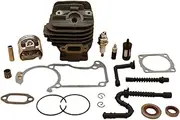 Pexorin 44.7mm Cylinder Piston Fuel Hose Filter Spark Plug Kit, for, 026 MS260 Garden Chainsaw Spare Parts Lawn Mower Cylinder Piston