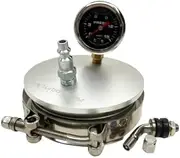 4" inch Boost Leak Tester end Cap with 15 PSI Boost Gauge and Tbolt Clamp - 6061 Alum