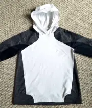 Under Armour Cold Gear Womens New w/Tags 1298266-100 White Gray Hoodie Size M