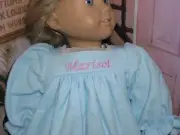 Marisol Embroidered Name Flannel Nightgown 18" Doll clothes fits American Girl
