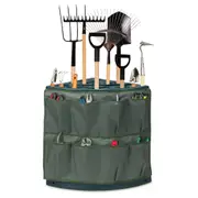 Garden Tool Rack 27 Holder Slots - Green