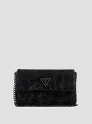 GUESS Women's Black Zalina Clutch Bag