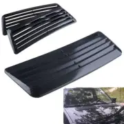 Carbon Black Car Hood Flow Intake Scoop Turbo Bonnet Vent Cover Trim Decoration