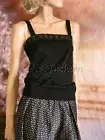 $1970 New YVES SAINT LAURENT YSL Black Ribbon Sequin Stretchy Sweater Top M