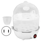 (US Plug 110V 2 Layers White)Home Egg Cooker 350W 2 Layers 14Pcs Eggs A Time AU