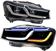 Car Front Lights Compatible ，Compatible With BMW X3 F25 LED Headlight 2011-2018 X4 F26 Led Headlamp Assembly Upgrade DRL Signals Automotive Accessories(2014-2017 X3)