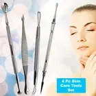 PIMPLE POPPER TOOLS KIT 4 PC BLACKHEAD EXTRACTOR COMEDONE ACNE SPOT REMOVER SET