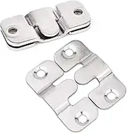 Flush Mount Bracket, Interlocking Photo Frame Hook, Heavy Duty Picture Hanger Z Clip Bracket for Large Picture Display Art Gallery Wall Mount Hardware (10 Pairs)