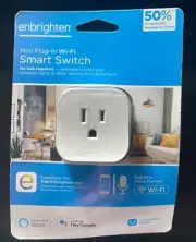 Enbrighten Mini Plug In Wi-Fi Smart Switch Wirelessly Control