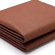 K-Musculo Vinyl Fabric, Marine Faux Leather Upholstery, for Upholstery Crafts, DIY Sewings, Sofa, Handbag, Earrings, Hair Bows Decorations (Brown 54'' X 108'' inch 3Yd)